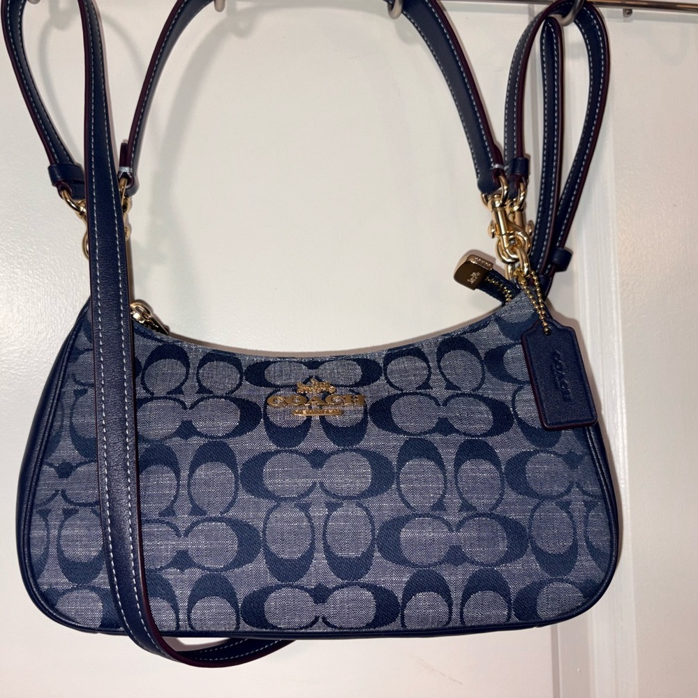 ✨ Coach Teri Shoulder Bag in Signature Denim ✨ CH139 - Picture 16 of 16
